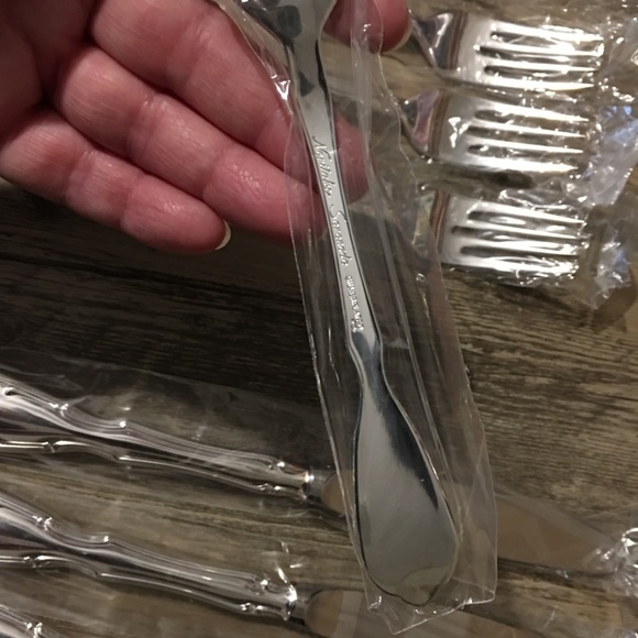 NORITAKE SERENADE JAPAN-SILVER ON STEEL 20 PIECE SETTING - Picture 4 of 6